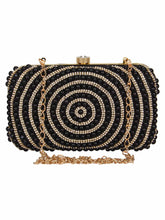 Adorn Embellished Faux Silk Clutch