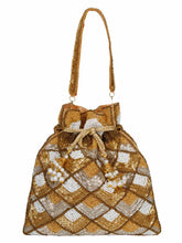 Glitz Embelished Faux Silk Potli