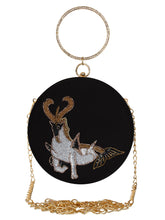 Zodiac Sequins Faux Silk Clutch Capricorn