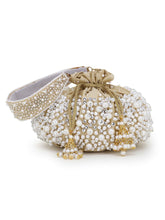 Dangle Faux Silk Embellished Potli