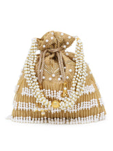 Glitz Faux Silk Beaded Potli