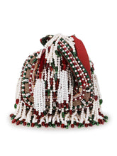 Dangle Abstract Embellished Velvet Potli