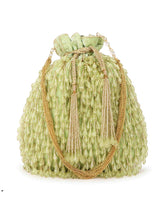 Dangle Beaded Velvet Potli