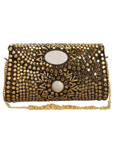Jewel Mosaic Metal Clutch