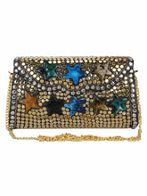 Jewel Mosaic Metal Clutch
