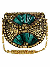 Jewel Mosaic Metal Clutch