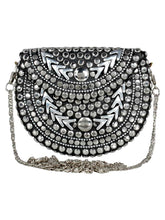 Jewel Mosaic Metal Clutch