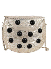 Jewel Mosaic Metal Clutch