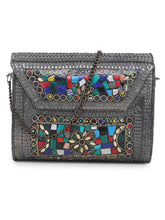 Hasp Mosaic Metal Clutch