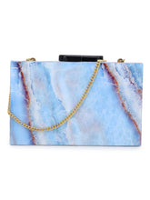 Timber Chevron Wooden Clutch