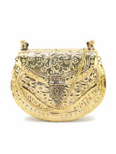 Brass Embossed Design Clutch