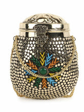 Cask Metal Floral Mosaic Clutch