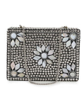 Mosaic Metal Floral Mosaic Clutch