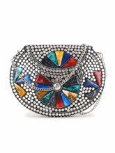 Mosaic Metal Embellished Clutch