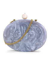 Marble Wood & Resin Box Clutch