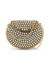 Mosaic Metal Embellished Clutch