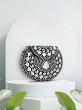 Mosaic Mosaic Embellished Metal Clutch