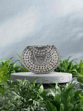 Mosaic Mosaic Embellished Metal Clutch