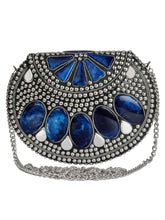 Jewel Mosaic Metal Clutch