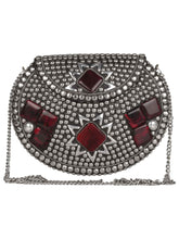 Jewel Mosaic Metal Clutch