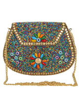 Jewel Mosaic Metal Clutch