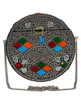 Gala Mosaic Metal Clutch