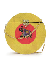 Gala Wood & Resin Printed Box Clutch