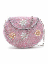 Mosaic Metal Floral Beaded Clutch