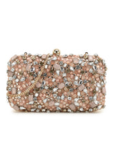 Adorn Embellished Satin Clutch