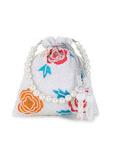 Dangle Velvet Floral Embellished Potli