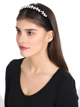 Velevt Pearl Beaded Hairband