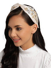 Floral Embellished Satin Hair Band