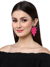 Sylvan Leaf Shaped Handcrafted Drop Earrings