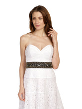 Embellished Synthetic Wide Belt