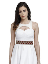 Bead Work Geometric Cotton Handmade Belt