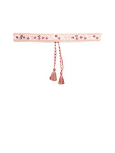 Floral Sequined Cotton Belt