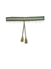 Geometric Design Beaded Cotton Belt