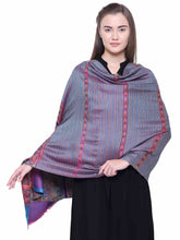 Geometric & Striped Modal Shawl