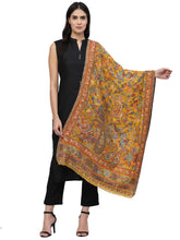 Paisan Floral Woven Design Wool Shawl