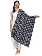 Spatial Checkered Acrowool Stole