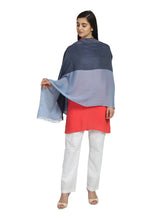 Colourblocked Viscose Rayon Stole