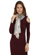 Abstract Cotton & Jacquard Stole