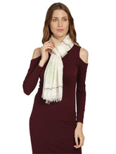 Striped Cotton & Jacquard Stole