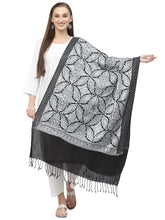 Crewel Floral Embroidered Polywool Stole