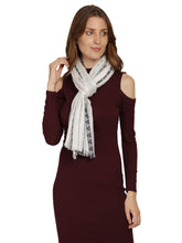 Chevron & Striped Viscose Rayon Stole