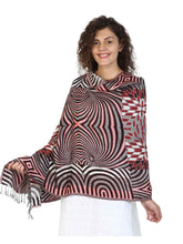 Geometric Viscose Rayon Shawl