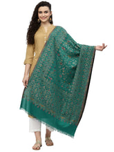 Lush Floral Woven Design Polywool Stole