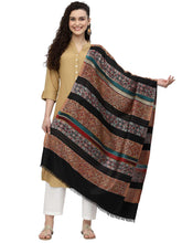 Spatial Striped Polywool Stole