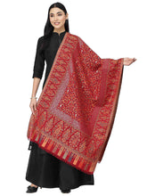 Lush Paisely Self Design Polywool Stole