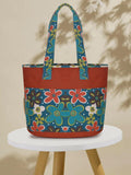 Rangoli Cotton Canvas Floral Printed Tote Bag